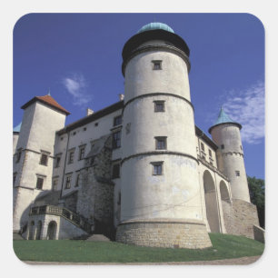 EUROPA, Polen, Karpaten, Nowy Wisnicz Vierkante Sticker