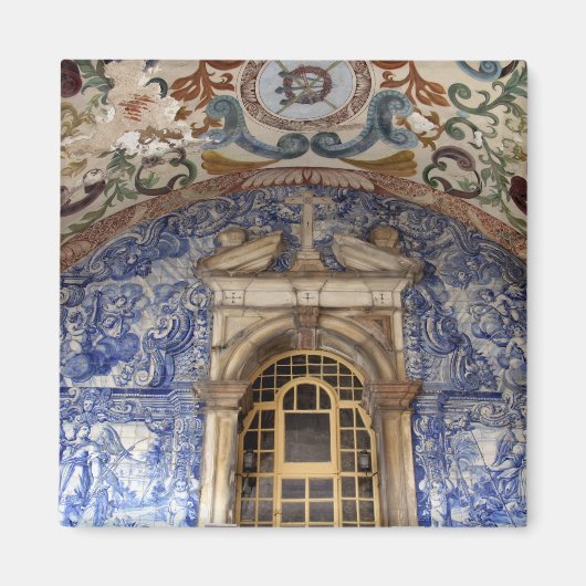Europa, Portugal, Obidos. Kleurrijke architectuur Magneet (Voorkant)