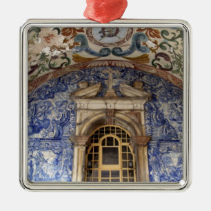 Europa, Portugal, Obidos. Kleurrijke architectuur Metalen Ornament