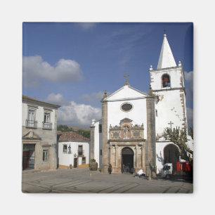 Europa, Portugal, Obidos. Santa Maria-kerk in Magneet