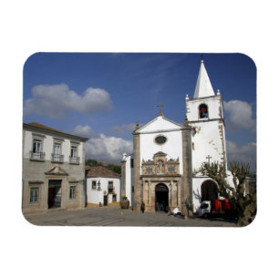 Europa, Portugal, Obidos. Santa Maria Kerk in Magneet