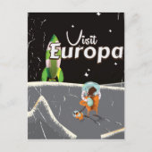 Europa poster vintage briefkaart (Voorkant)