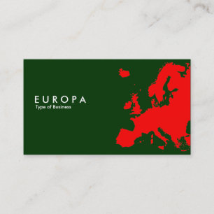 EUROPA Red - donkergroen Visitekaartje