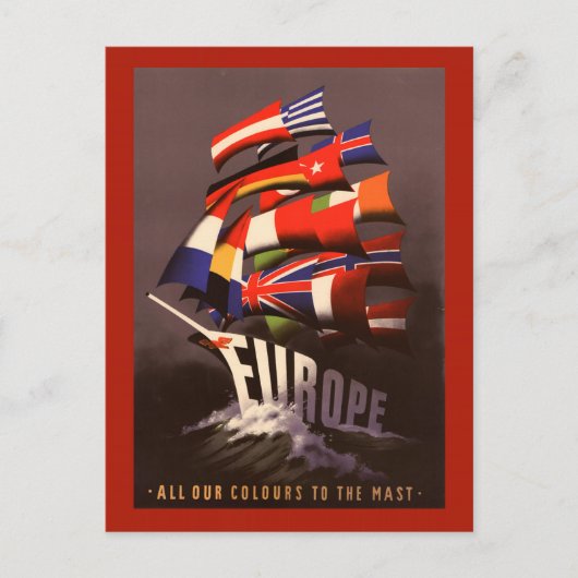 Europa Reizen per Briefkaart (Voorkant)
