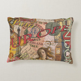 Europa Reizen Vintage Europees Parijs Frankrijk Ku Accent Kussen