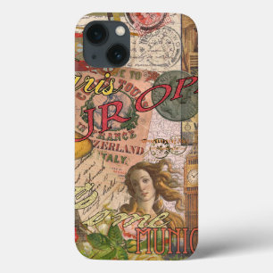 Europa Reizen Vintage Europees Parijs Frankrijk Ku iPhone 13 Hoesje