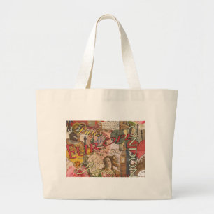 Europa Reizen Vintage Europees Parijs Frankrijk Ku Grote Tote Bag