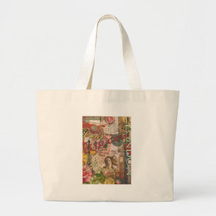 Europa Reizen Vintage Europees Parijs Frankrijk Ku Grote Tote Bag