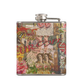 Europa Reizen Vintage Europees Parijs Frankrijk Ku Heupfles (Achterkant)