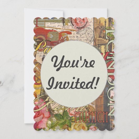 Europa Reizen Vintage Europees Parijs Frankrijk Ku Kaart (Voorkant)