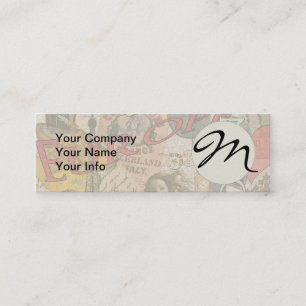 Europa Reizen Vintage Europees Parijs Frankrijk Ku Mini Visitekaartje