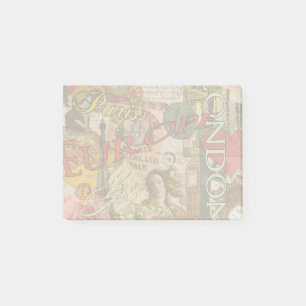 Europa Reizen Vintage Europees Parijs Frankrijk Ku Post-it® Notes