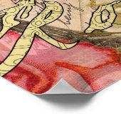 Europa Reizen Vintage Europees Parijs Frankrijk Ku Poster (Hoek)