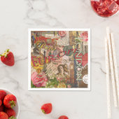 Europa Reizen Vintage Europees Parijs Frankrijk Ku Servetten (Insitu)