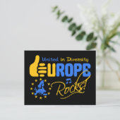 Europa Rocks! briefkaart (Staand voorkant)