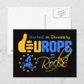 Europa Rocks! briefkaart (Voorkant / Achterkant)