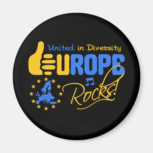 Europa Rocks! magneet (Voorkant)