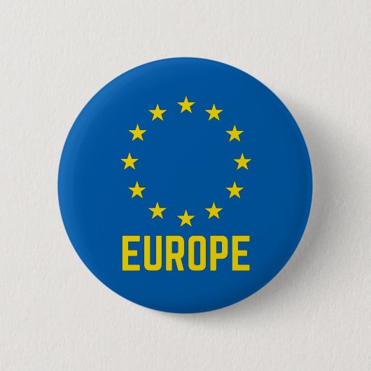 Europa Ronde Button 5,7 Cm (Voorkant)