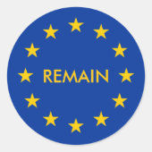 europa ronde sticker (Voorkant)