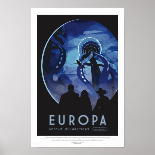 Europa-rondleiding - Poster voor ruimtevaart in Re (Voorkant)