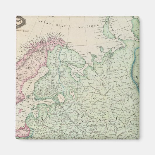 Europa, Rusland, Finland Magneet (Voorkant)