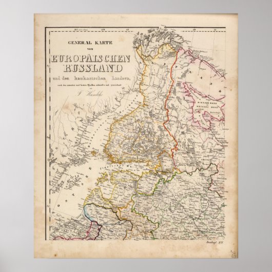 Europa, Rusland, Finland Poster (Voorkant)