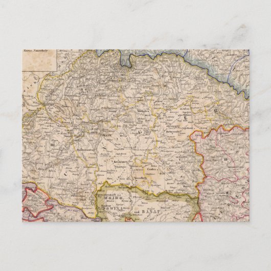 Europa, Slowakije, Hongarije Briefkaart (Voorkant)