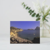 Europa, Spanje, Balearen, Ibiza, Cala d'Hort Briefkaart (Staand voorkant)