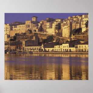 Europa, Spanje, Balearen, Menorca, Mao. Dageraad Poster