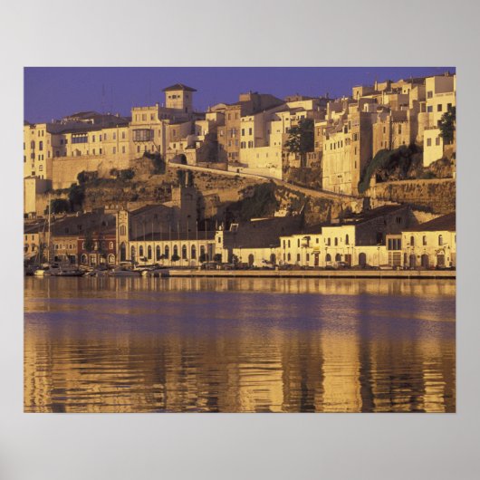 Europa, Spanje, Balearen, Menorca, Mao. Dageraad Poster (Voorkant)