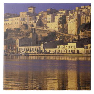 Europa, Spanje, Balearen, Menorca, Mao. Dageraad Tegeltje