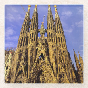 Europa, Spanje, Barcelona, Sagrada Familia Glazen Onderzetter