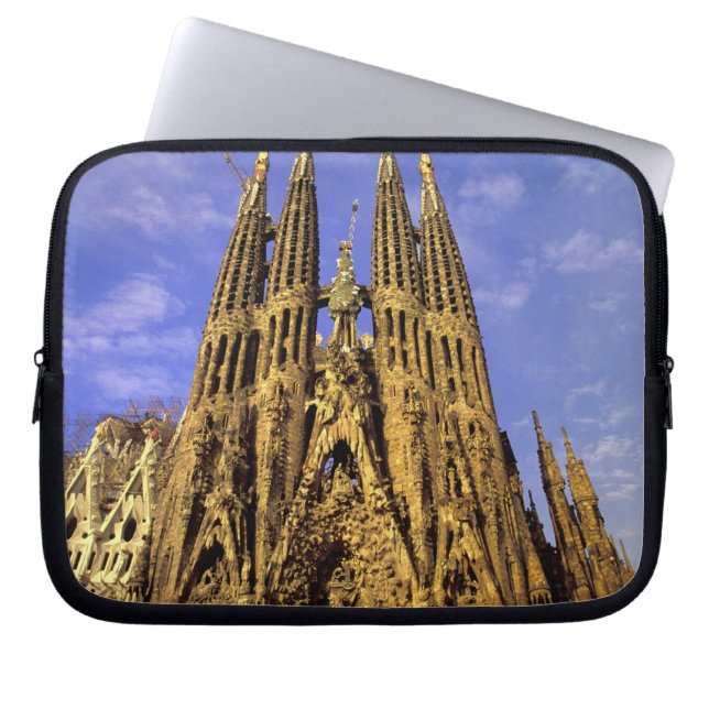 Europa, Spanje, Barcelona, Sagrada Familia Laptop Sleeve (Voorkant)