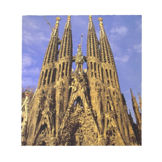 Europa, Spanje, Barcelona, Sagrada Familia Notitieblok (Voorkant)