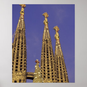 Europa, Spanje, Barcelona Sagrada Familia Poster