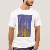Europa, Spanje, Barcelona Sagrada Familia T-shirt (Voorkant)