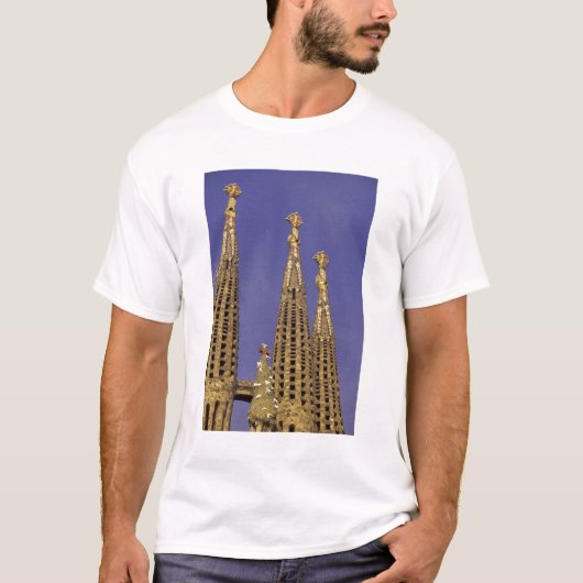 Europa, Spanje, Barcelona Sagrada Familia T-shirt (Voorkant)