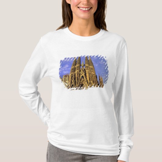 Europa, Spanje, Barcelona, Sagrada Familia T-shirt (Voorkant)