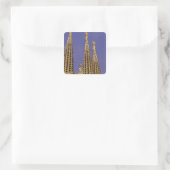 Europa, Spanje, Barcelona Sagrada Familia Vierkante Sticker (Tas)