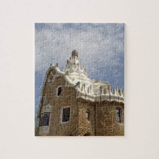 Europa, Spanje, Catalonië, Barcelona. Park Guell Legpuzzel (Verticaal)