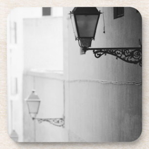 Europa, Spanje, Mallorca. Straatverlichting, Palma Bier Onderzetter