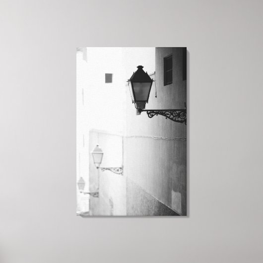 Europa, Spanje, Mallorca. Streelights, Palma Canvas Afdruk (Voorkant)