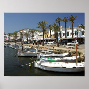 Europa, Spanje, Minorca (ook bekend als Menorca).  Poster