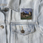 Europa, Spanje, Ponferrada, Leon. Tempeliers Vierkante Button 5,1 Cm (In situ)