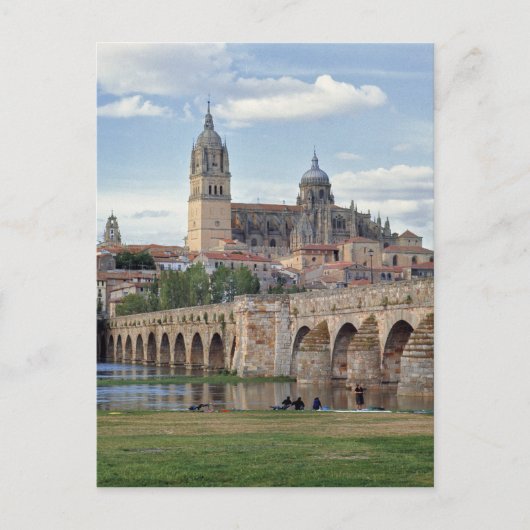 Europa, Spanje, Salamanca. De Romeinse brug over Briefkaart (Voorkant)