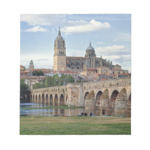 Europa, Spanje, Salamanca. De Romeinse brug over Notitieblok