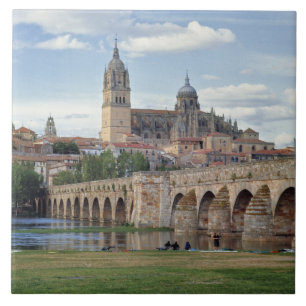 Europa, Spanje, Salamanca. De Romeinse brug over Tegeltje