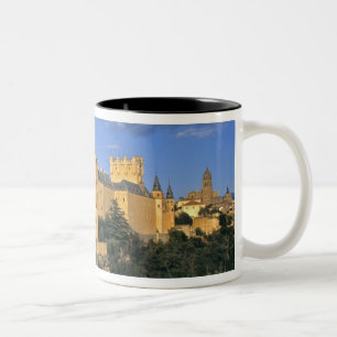 Europa, Spanje, Segovia. De Alcazar, een wereld Tweekleurige Koffiemok