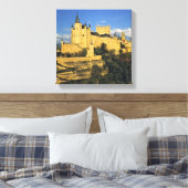 Europa, Spanje, Segovia. De oplegging van Alcazar, Canvas Afdruk (Insitu (Slaapkamer))