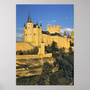 Europa, Spanje, Segovia. Het imponerende Alcazar, Poster
